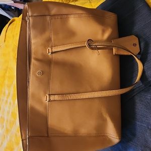 Tory Burch XL brown leather tote